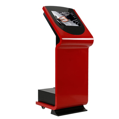 Red 19In Post Office Kiosk 360 Nits Interactive Information Kiosk