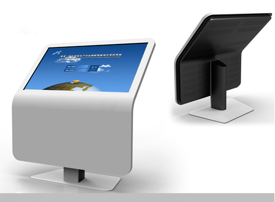 FCC 32" Interactive Multi Touch Table Standing Kiosk Table White
