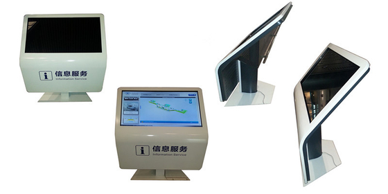 FCC 32" Interactive Multi Touch Table Standing Kiosk Table White