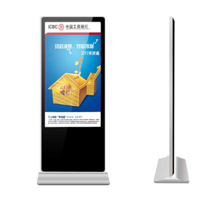 TFT 65 Inch Standing Kiosk 1920x1080 Totem Digital Signage 500cd/m2