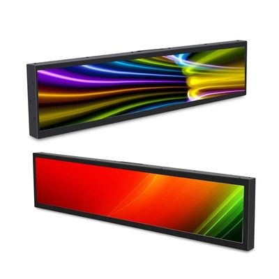 Airports 29 Inch Stretched LCD Display White Stretched Lcd Screen