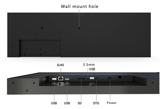 14.9" TFT Stretched LCD Display Stretched Bar Lcd Monitor For Supermarkets