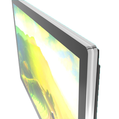 Black TFT Wall Kiosk 23.6" Wall Mountable Touch Screen Monitor